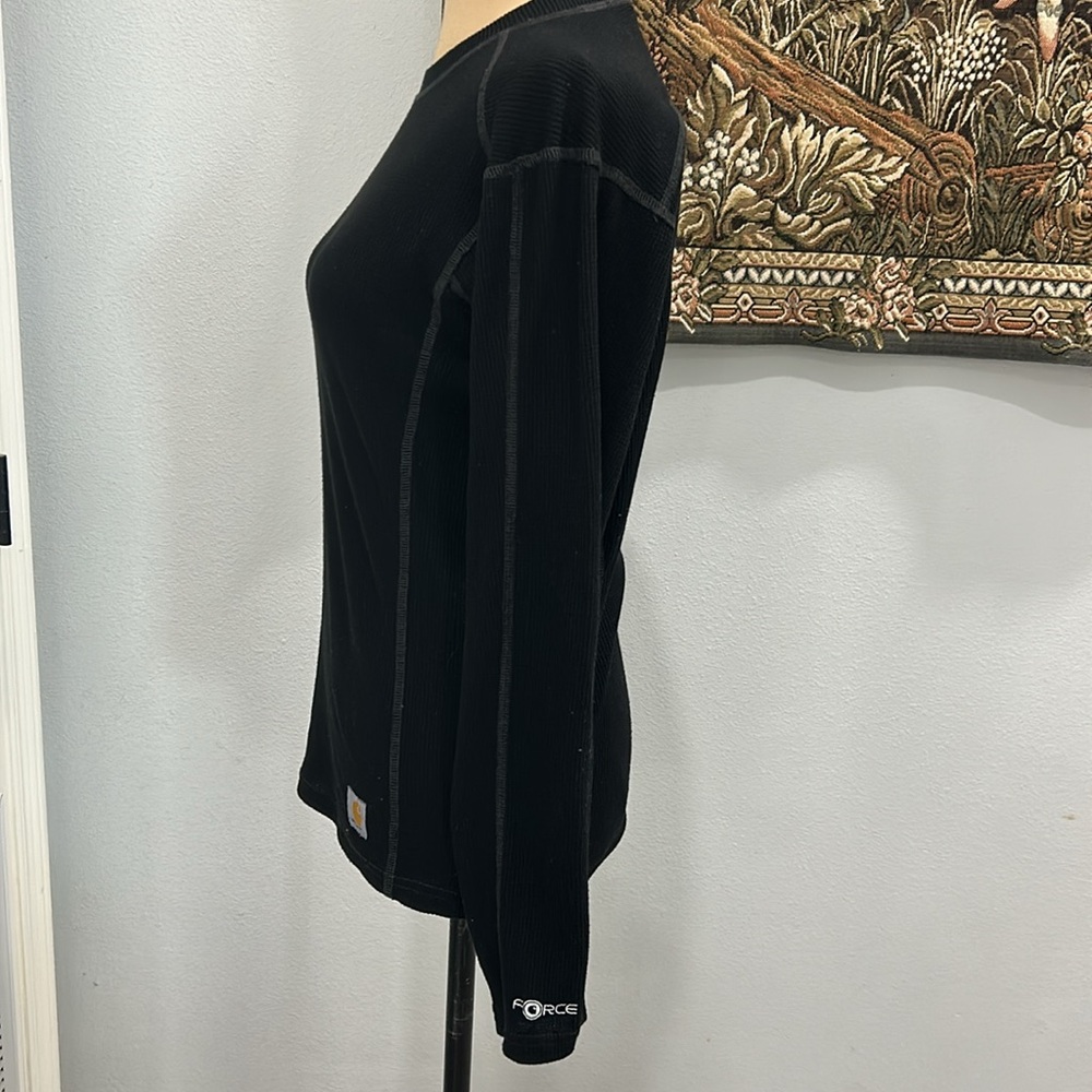 Carhartt Women’s Black Base Force Thermal Long Sleeve Crew Neck Top. Size M(405A - Picture 5 of 14